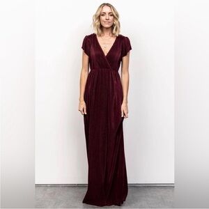 Baltic Born Athena Burgundy Maxi Dress